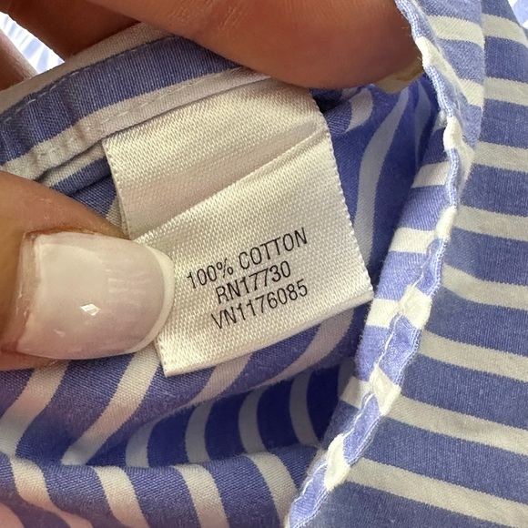 Converse Men's Blue and White Striped Button Down Shirt Cotton XXL - Picture 11 of 14